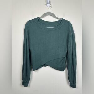 Lululemon Reversible Crossover Sweater in Medium Forest Size 6 EUC